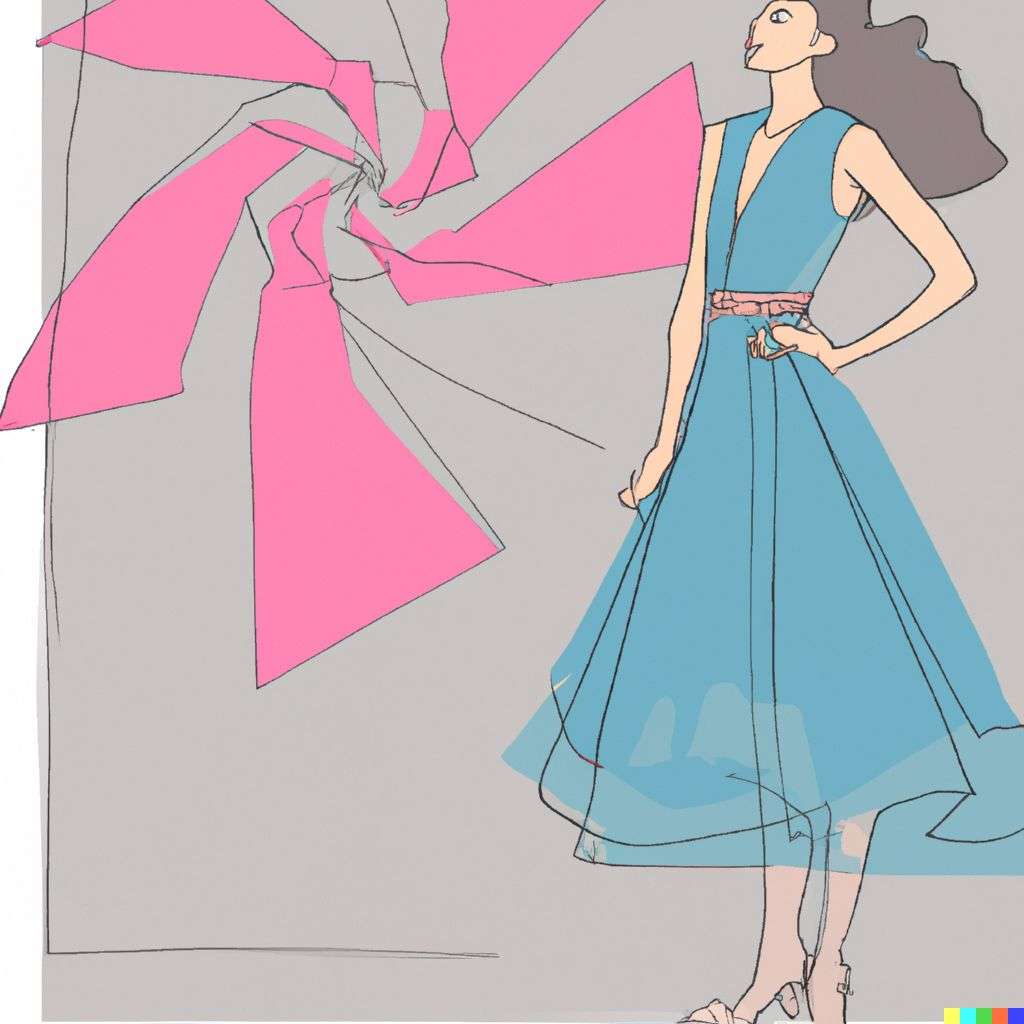 the discovery of gravity, fashion design sketch